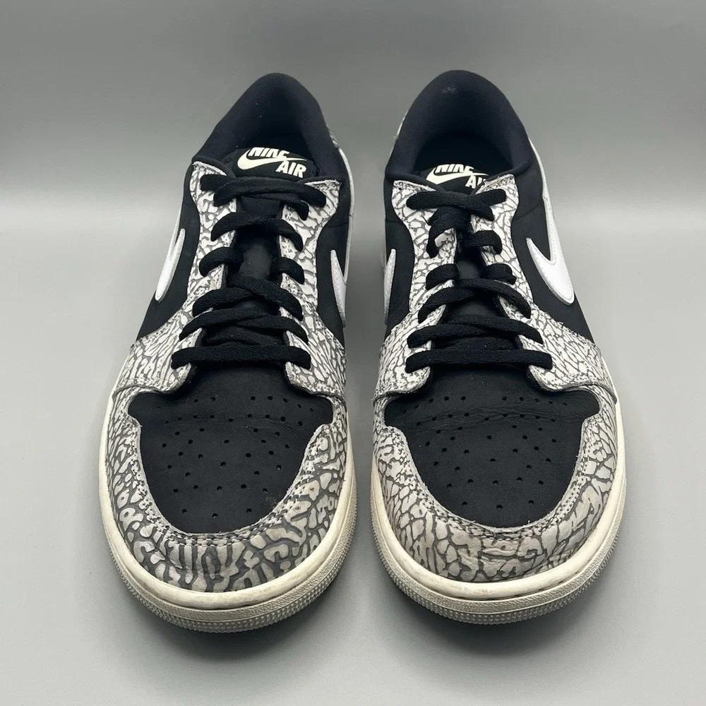 2022 Nike Air Jordan 1 Retro Low OG Black Cement Retro - Men's Size 14 USED